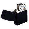 Зажигалка Zippo Classic Matte, матовая черная с нанесением логотипа