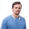 Bluetooth наушники stereoBand ver.2, белые с нанесением логотипа