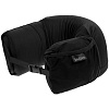 Дорожная подушка supSleep, черная с нанесением логотипа