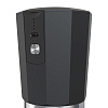 Портативная кофемолка Electric Coffee Grinder, черная с серебристым с нанесением логотипа