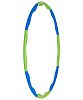 Обруч массажный Hula Hoop, сине-зеленый с нанесением логотипа