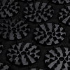 Массажный коврик с подушкой Akuna, черный с нанесением логотипа