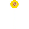 Леденец Lollifruit, желтый с бананом с нанесением логотипа