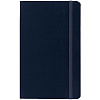 Записная книжка Moleskine Classic Large, в клетку, синяя с нанесением логотипа