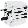 Зарядное устройство S-Kross MUV USB для путешествий, белое с нанесением логотипа