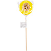 Леденец Lollifruit, желтый с бананом с нанесением логотипа