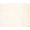 Записная книжка Moleskine Classic Large, в линейку, белая с нанесением логотипа
