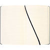 Записная книжка Moleskine Classic Soft Large, в линейку, черная с нанесением логотипа