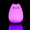 Беспроводной силиконовый светильник Cosmic Cat с нанесением логотипа