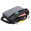 Сумка для ноутбука Qibyte Laptop Bag, темно-серая с черными вставками с нанесением логотипа