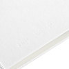 Записная книжка Moleskine Classic Large, в линейку, белая с нанесением логотипа