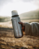 Термос Flask 1000, вакуумный, стальной матовый с нанесением логотипа