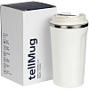 Смарт-стакан tellMug с заменяемой батареей, белый с нанесением логотипа