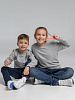 Свитшот детский Toima 2.0 Kids, серый меланж с нанесением логотипа