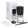 Портативная кофемолка Electric Coffee Grinder, черная с серебристым с нанесением логотипа