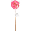 Леденец Lollifruit, красный с сублимированной клубникой с нанесением логотипа