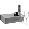 Набор Wine Case, серый с нанесением логотипа