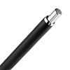Ручка шариковая Slim Beam, черная с нанесением логотипа