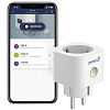 Умная розетка Power Link, белая с нанесением логотипа