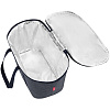 Термосумка Coolerbag Twist, синий меланж с нанесением логотипа