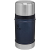 Термос для еды Stanley Classic 700, синий с нанесением логотипа
