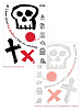 Худи оверсайз с термонаклейками Game Over, молочно-белое с нанесением логотипа