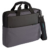 Сумка для ноутбука Qibyte Laptop Bag, темно-серая с черными вставками с нанесением логотипа