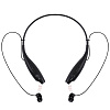 Bluetooth наушники stereoBand ver.2, черные с нанесением логотипа