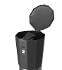 Портативная кофемолка Electric Coffee Grinder, черная с оранжевым с нанесением логотипа