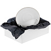 Декоративная упаковочная бумага Tissue, черная с нанесением логотипа