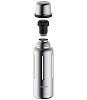 Термос Flask 470, вакуумный, стальной матовый с нанесением логотипа