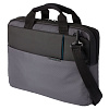 Сумка для ноутбука Qibyte Laptop Bag, темно-серая с черными вставками с нанесением логотипа