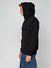 Худи унисекс с карманом на груди Chest Pocket, черное с нанесением логотипа