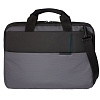 Сумка для ноутбука Qibyte Laptop Bag, темно-серая с черными вставками с нанесением логотипа