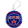 Шарик новогодний «СКА», синий с нанесением логотипа