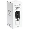 Портативная кофемолка Electric Coffee Grinder, черная с серебристым с нанесением логотипа