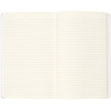 Записная книжка Moleskine Classic Large, в линейку, белая с нанесением логотипа