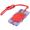 Чехол для карты на телефон Nicolaus, красный с нанесением логотипа