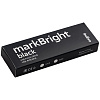 Флешка markBright Black с зеленой подсветкой, 32 Гб с нанесением логотипа