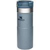 Термокружка Stanley Classic Neverleak 350, голубая с нанесением логотипа