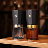Портативная кофемолка Electric Coffee Grinder, черная с оранжевым с нанесением логотипа