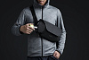 Наплечная сумка ClickSling, черная с нанесением логотипа
