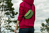 Поясная сумка Handy Dandy, зеленая с нанесением логотипа