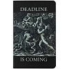 Ежедневник Deadline, недатированный, черный с нанесением логотипа