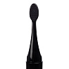 Зубная щетка с пастой Push & Brush, черная с нанесением логотипа