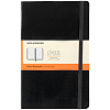 Записная книжка Moleskine Classic Soft Large, в линейку, черная с нанесением логотипа