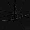 Зонт-трость Color Play, черный с нанесением логотипа