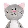 Мягкая игрушка Beastie Toys, котик с белым шарфом с нанесением логотипа