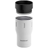 Термостакан Tumbler 350, вакуумный, белый с нанесением логотипа