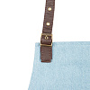 Фартук Denim Team, голубой с нанесением логотипа